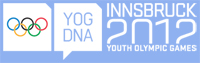 Logo der Olympischen Jugendwinterspiele 2012 in Innsbruck