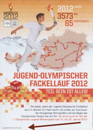 Karte Jugend-Olympischer Fackellauf 2012